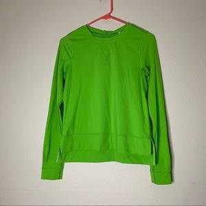 LULULEMON Frond green Run: Warm Up Crew top 4